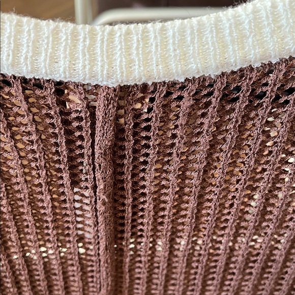 POL Women's Brown and White Knit Sweater C363 AWESOME. - Picture 7 of 10